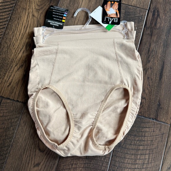 Bali Other - Bali Tummy Solutions Shapewear Brief Nude High Waist Seamless X245 Large NWT